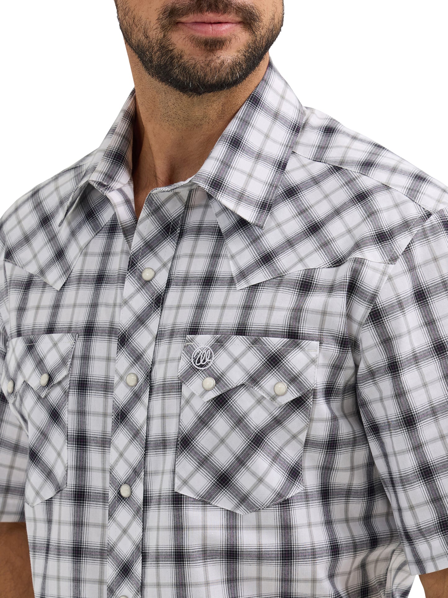 Wrangler Orca Short Sleeve Western Snap Shirt