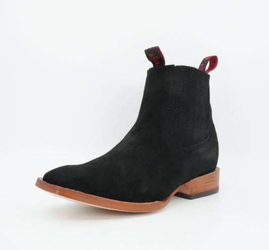 Quincy Kid's Suede Black Short Boot