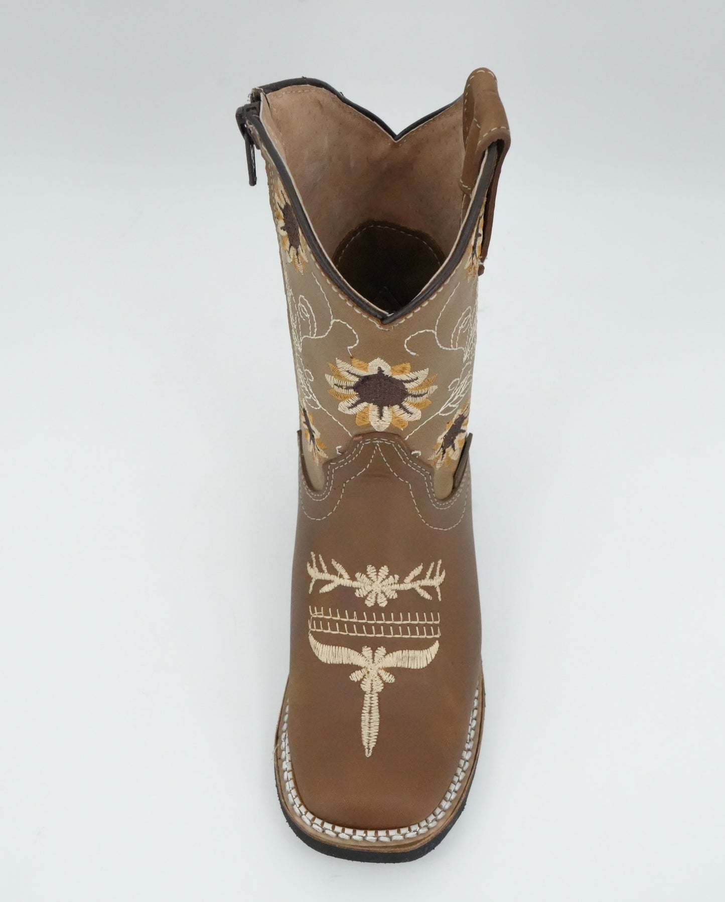 Chaparral Kid’s Crazy Leather Sunflower Brown Boot