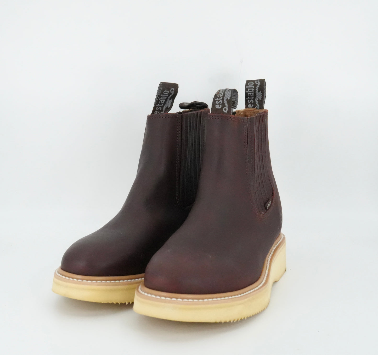Establo Men's Grasso Leather Short Work Boot - Shedron
