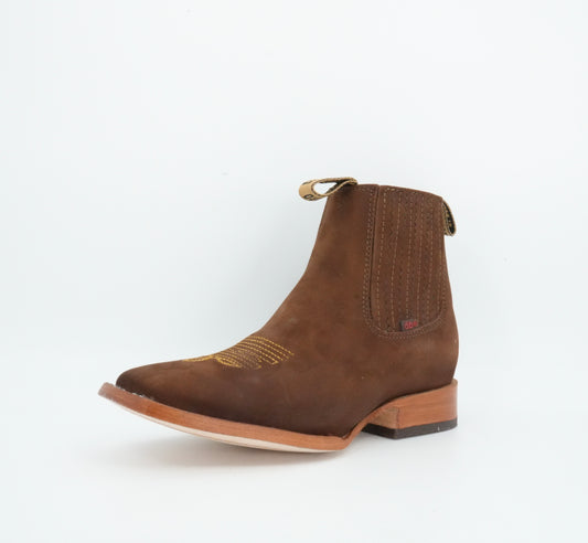 Besserro Kid's Nobuck Camel Short Boot