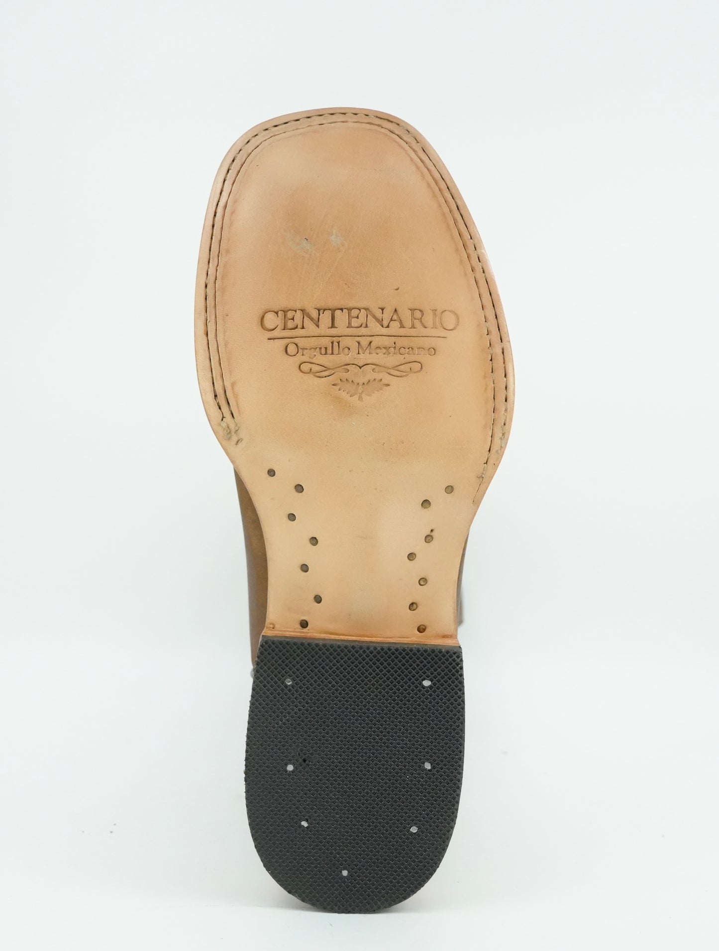 Centenario Women's Papaya Embroidered Wide Square Toe Boot