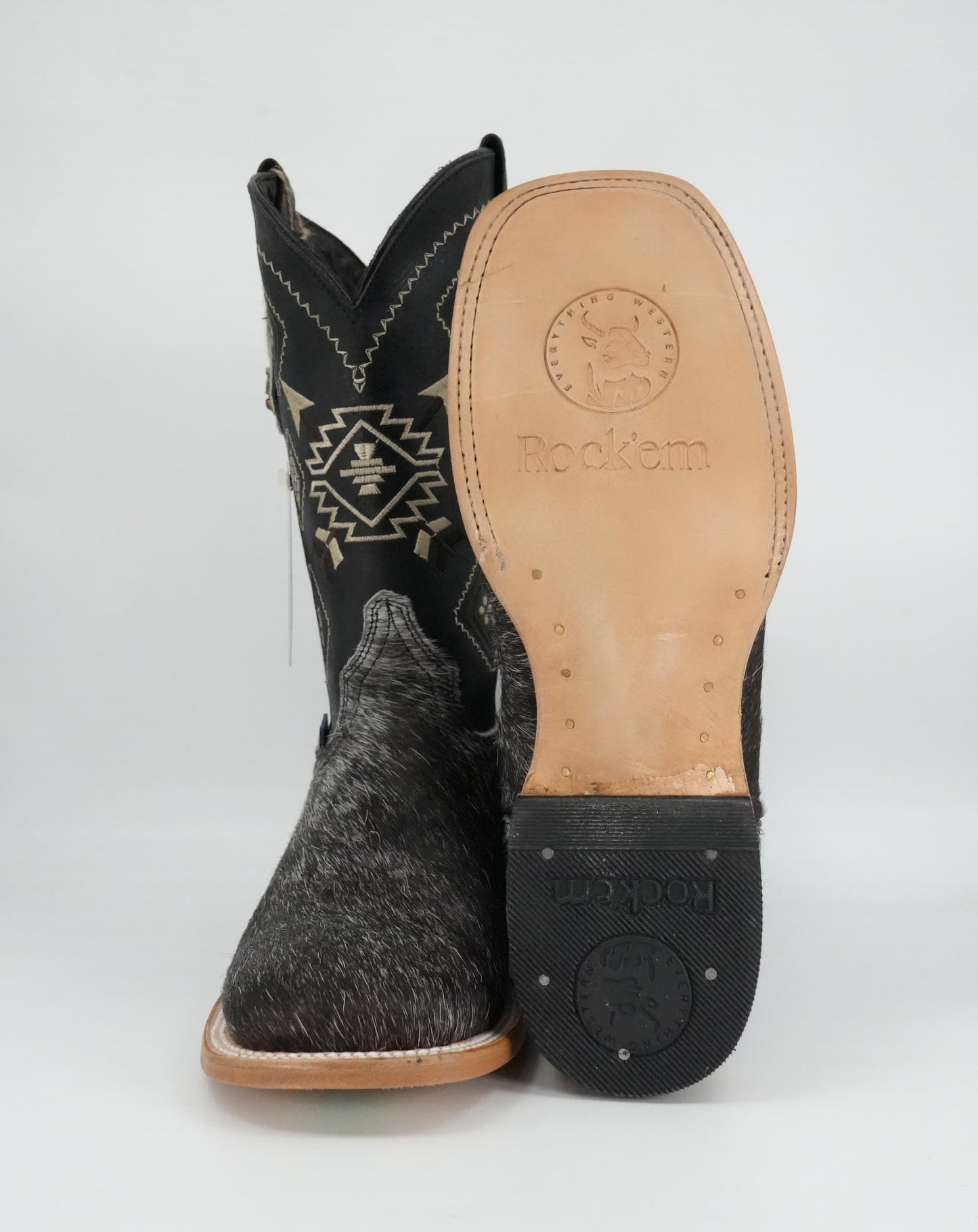 Rock'em Men's Cow Hair Boots Size 7.5 *AS SEEN ON IMAGE*