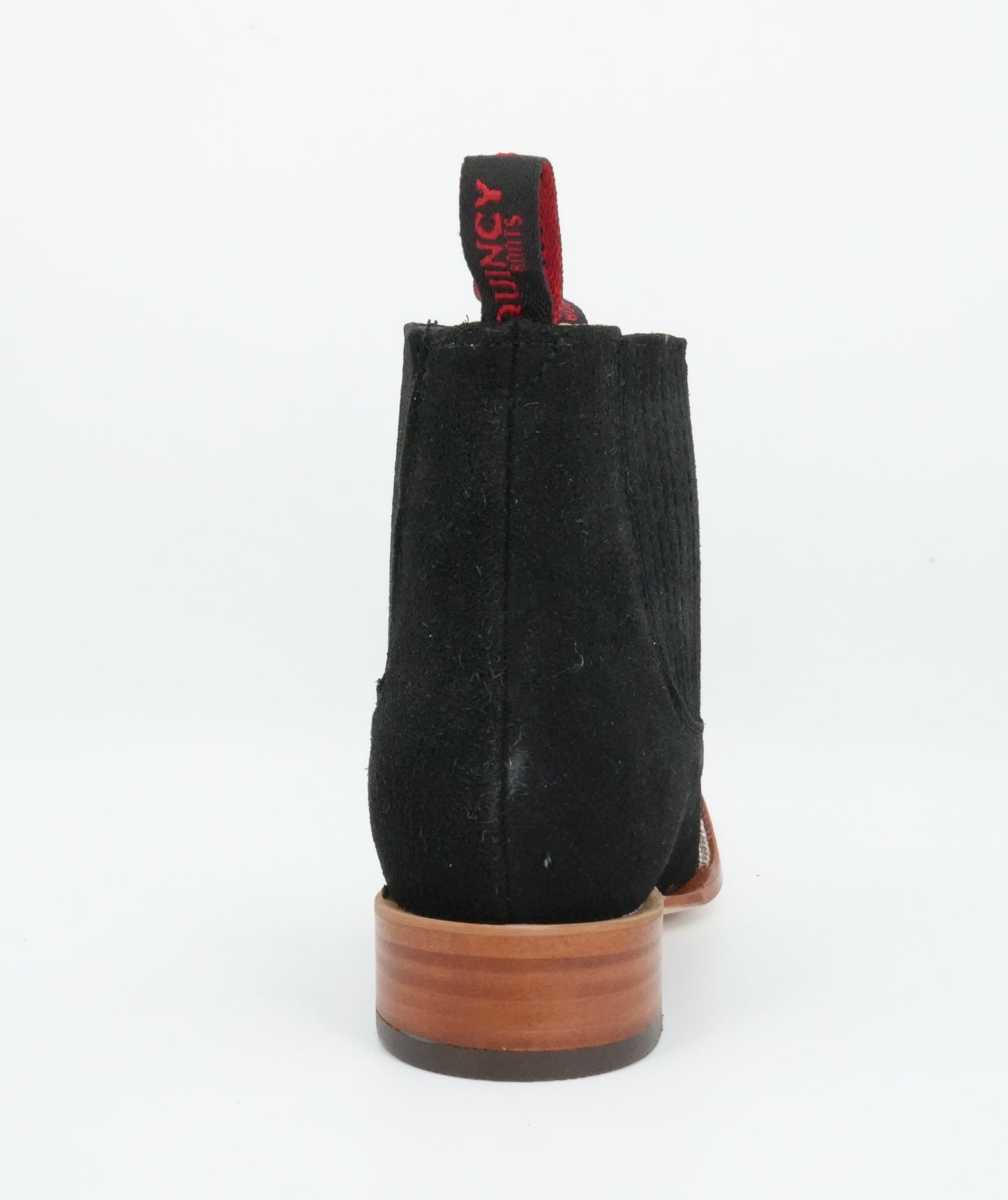 Quincy Kid's Suede Black Short Boot