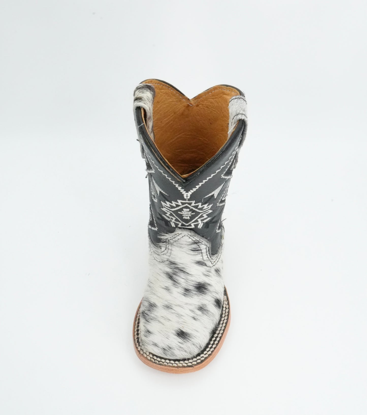 Rock'em Kid's Cow Hair White/Black Boots Size: 8 US / 15 MEX *AS SEEN ON IMAGE*