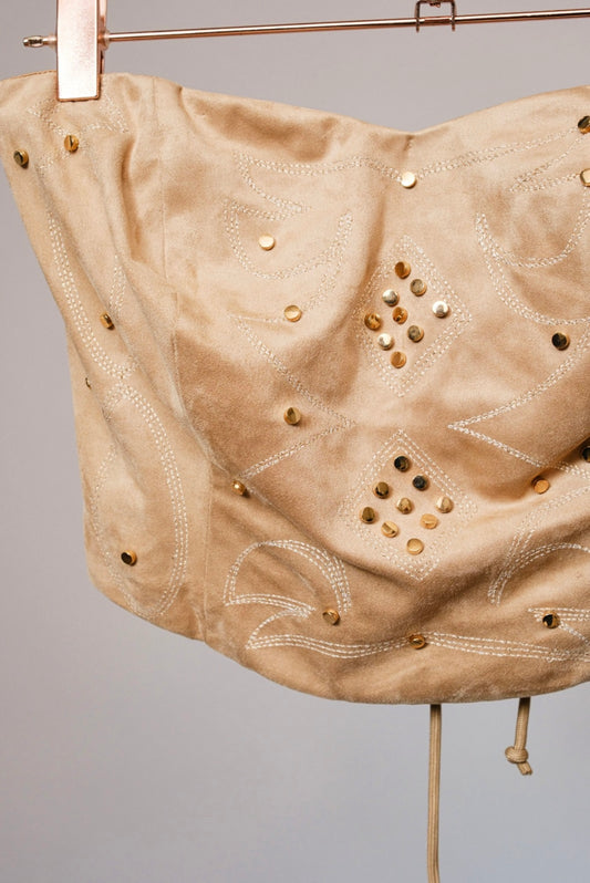 Blue B Women's Western Stitch Studded Sand Tube Top