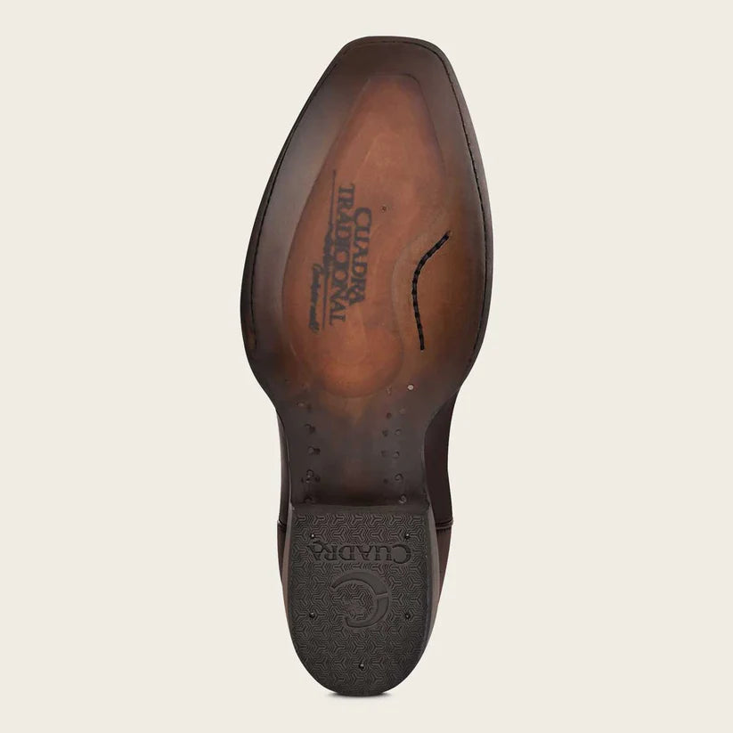Cuadra Men's Engraved Brown Leather Boot