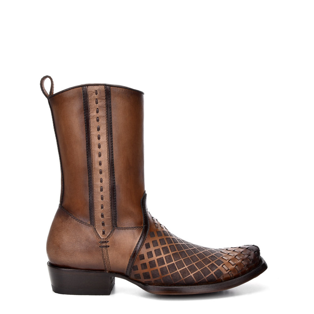 Cuadra Men's Maple Woven Narrow Square Toe Boot