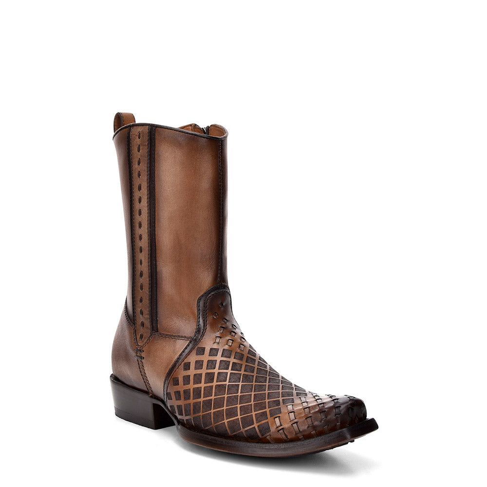 Cuadra Men's Maple Woven Narrow Square Toe Boot