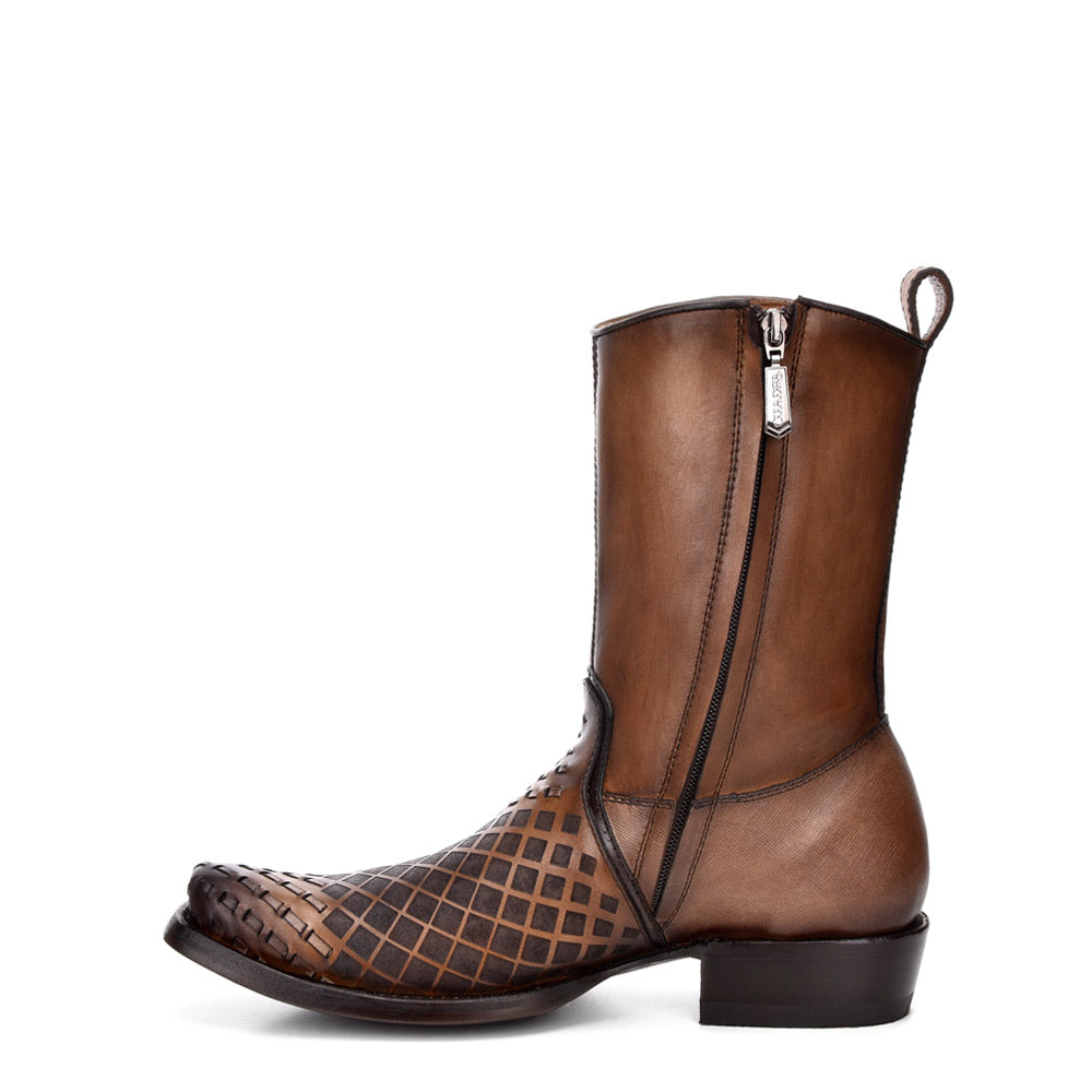 Cuadra Men's Maple Woven Narrow Square Toe Boot