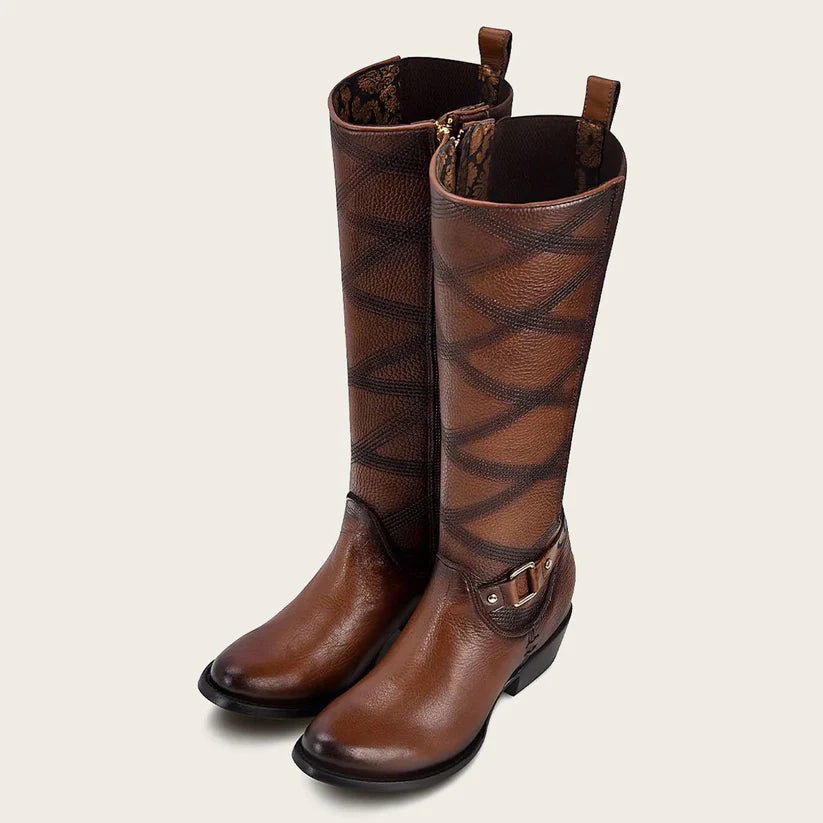 Cuadra Women's Embroided Honey Leather Tall Boot