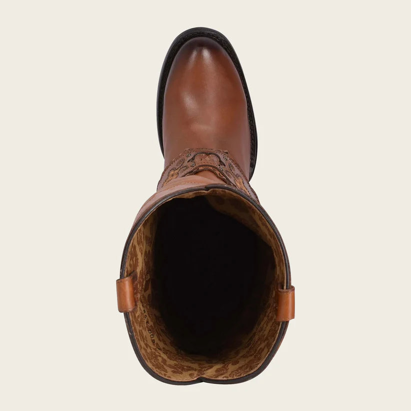 Cuadra Women's Engraved Honey Leather Tall Boot