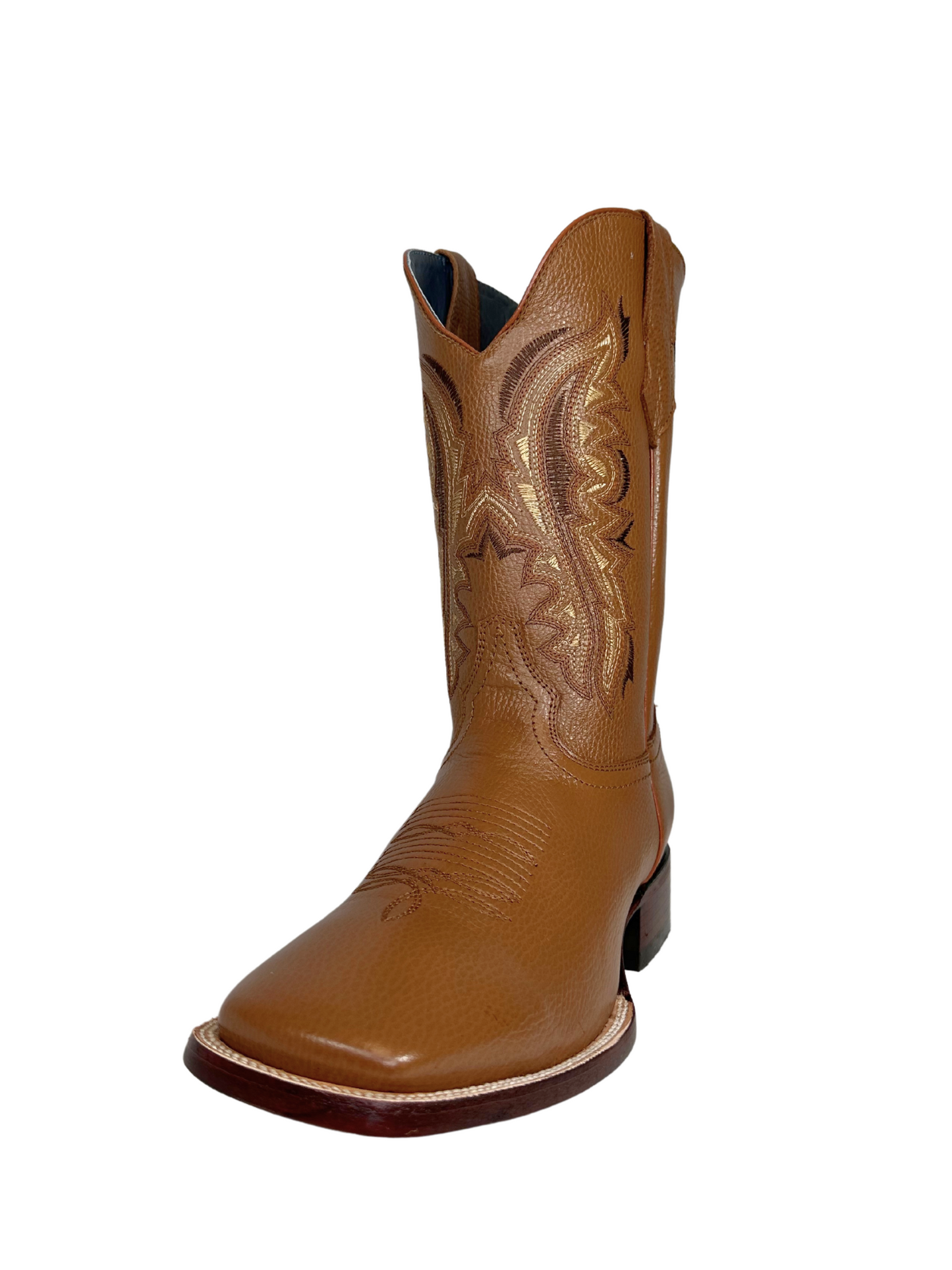 Los Angeles Honey Leather Square Toe Boot