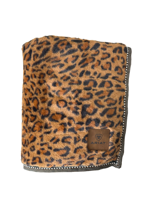 Ariat Leopard Snuggle Blanket