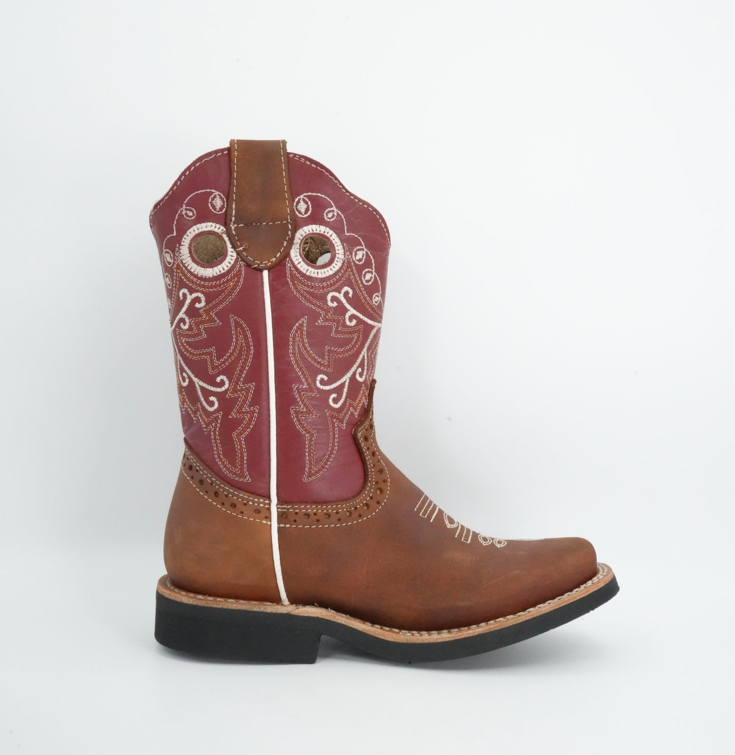 Tierra Blanca Jr’s Crazy Tang Square Toe Boot