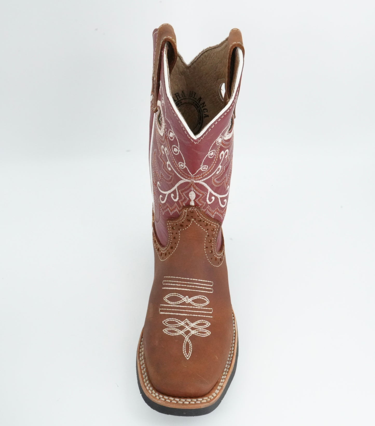 Tierra Blanca Jr’s Crazy Tang Square Toe Boot