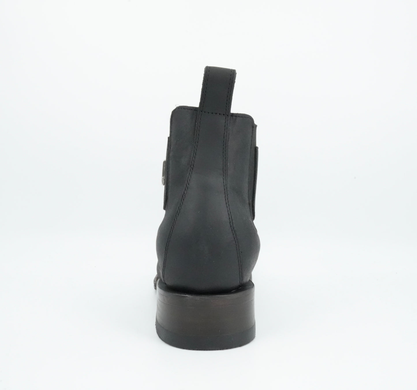 Vestigium Jr’s Grasso Black Square Toe Short Boot