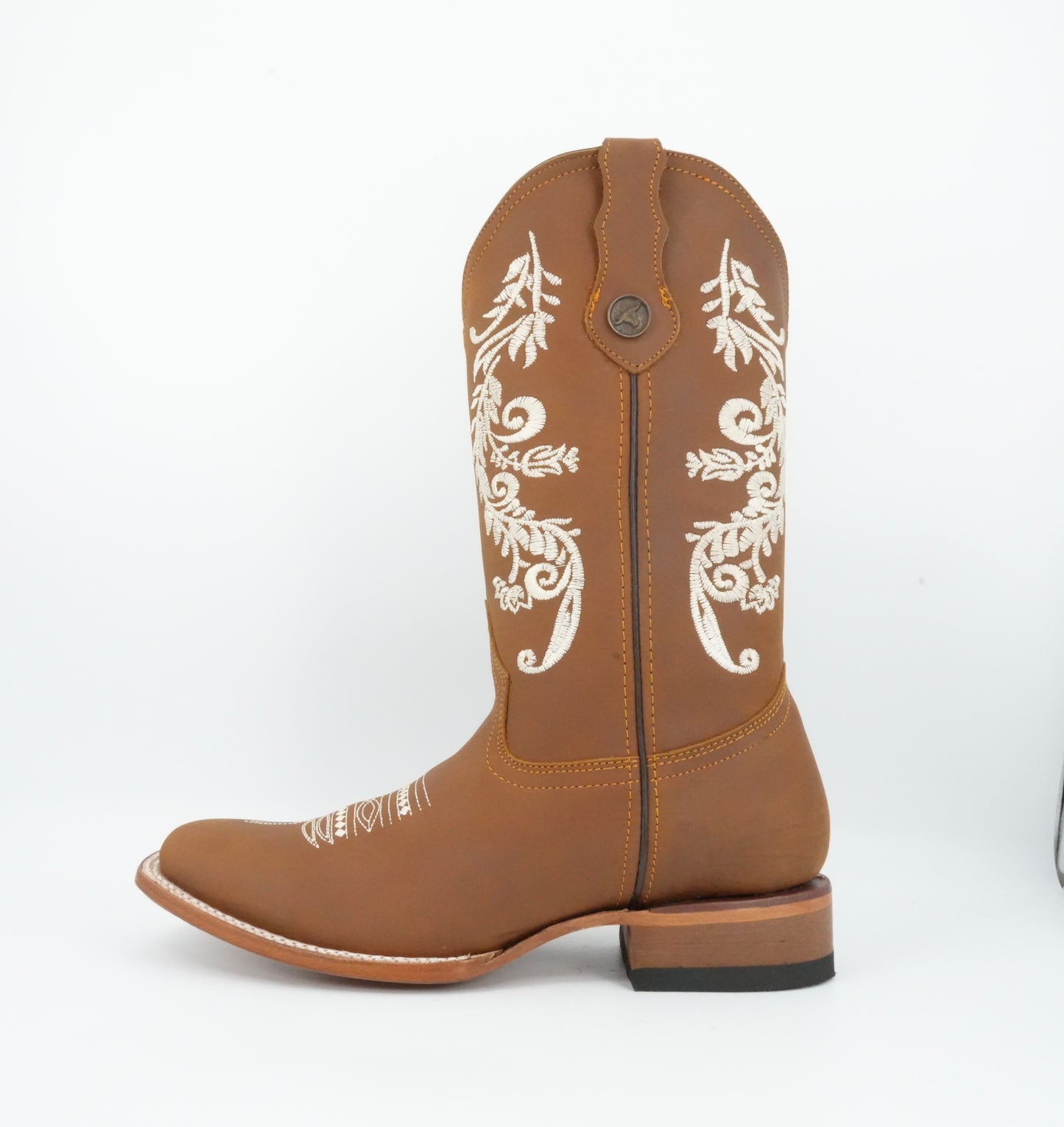 Hooch Boots Women's Honey Crazy Wide Square Toe Boot