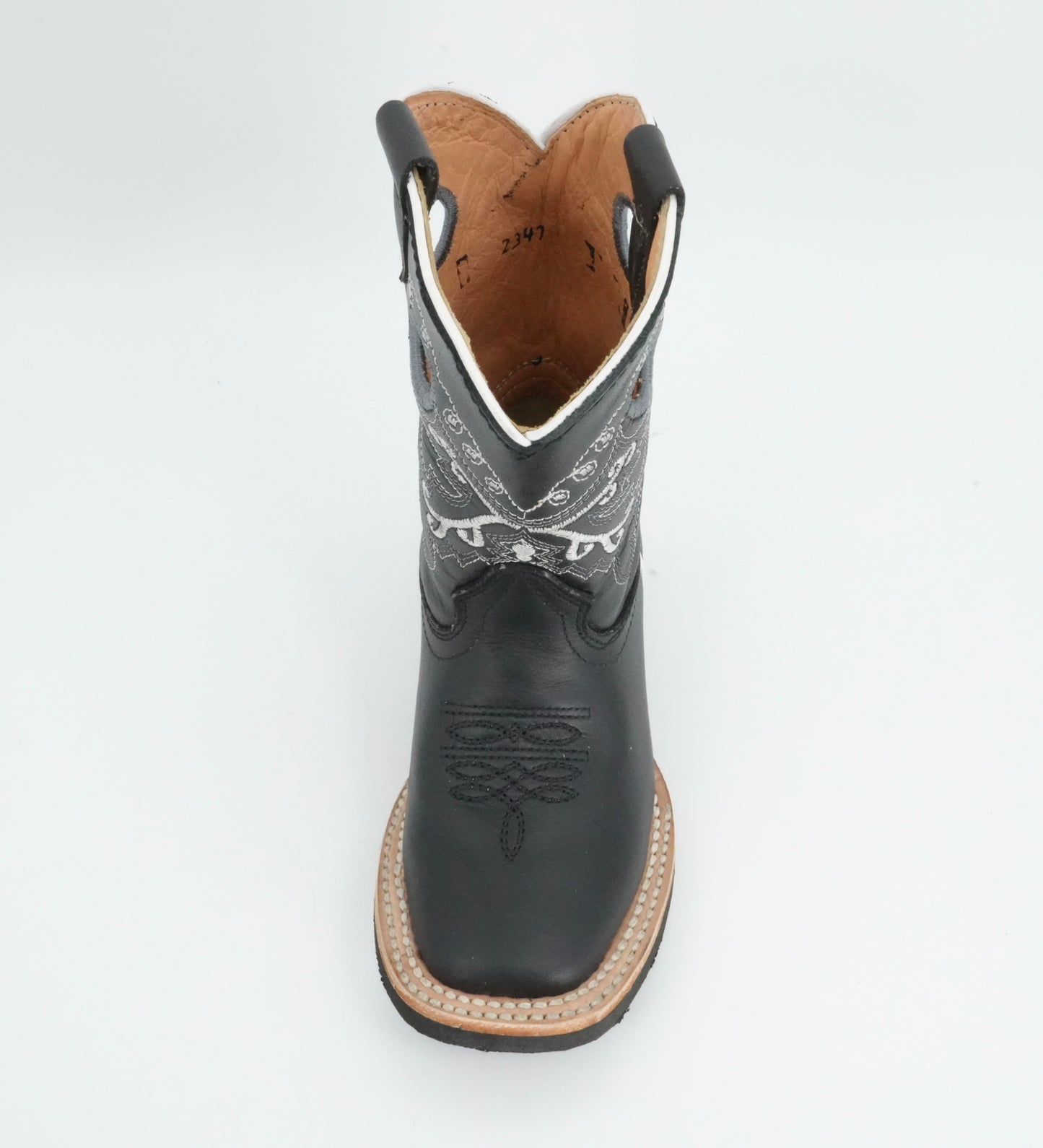 Black Stone Kid's Black Stitched Boot