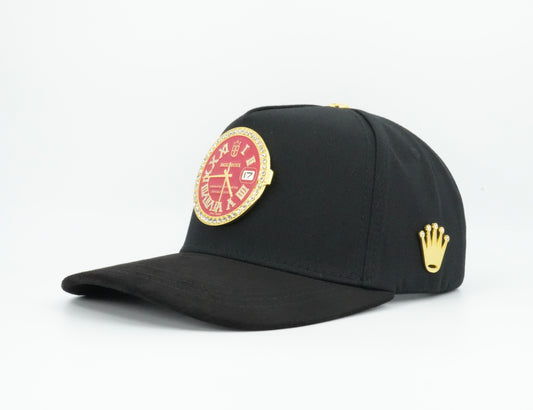 Bigg Boss Rolex Design Bling Black Cap