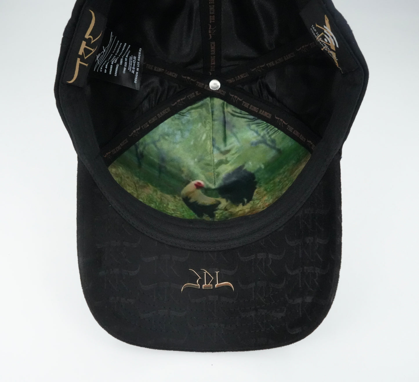 The King Ranch Rooster Patch Cap - Black