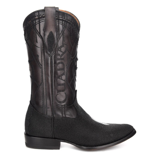 Cuadra Men's Black Genuine Stingray Leather Boot