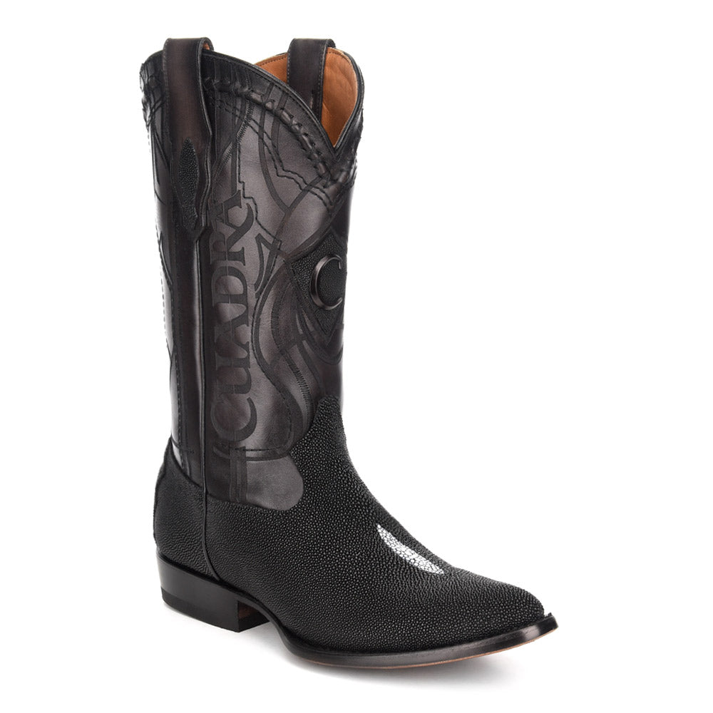 Cuadra Men's Black Genuine Stingray Leather Boot