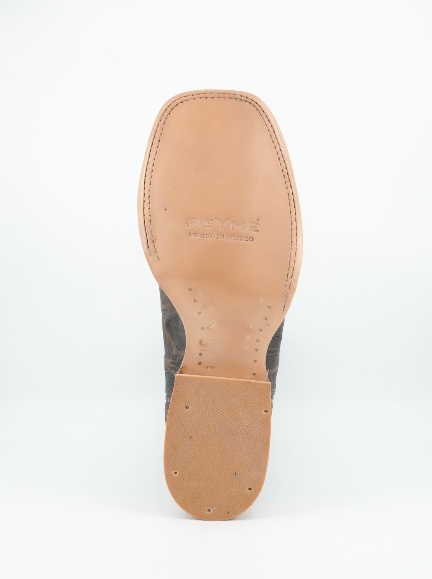 Reyme Men's Piraruco Print Brown-Navy Wide Square Toe Boot