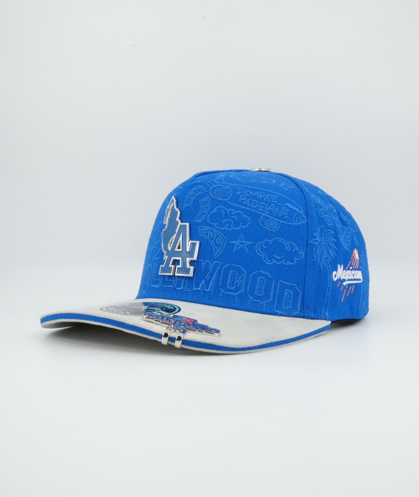 XCap LA X Mexicans Graphic Design Baseball Cap Blue