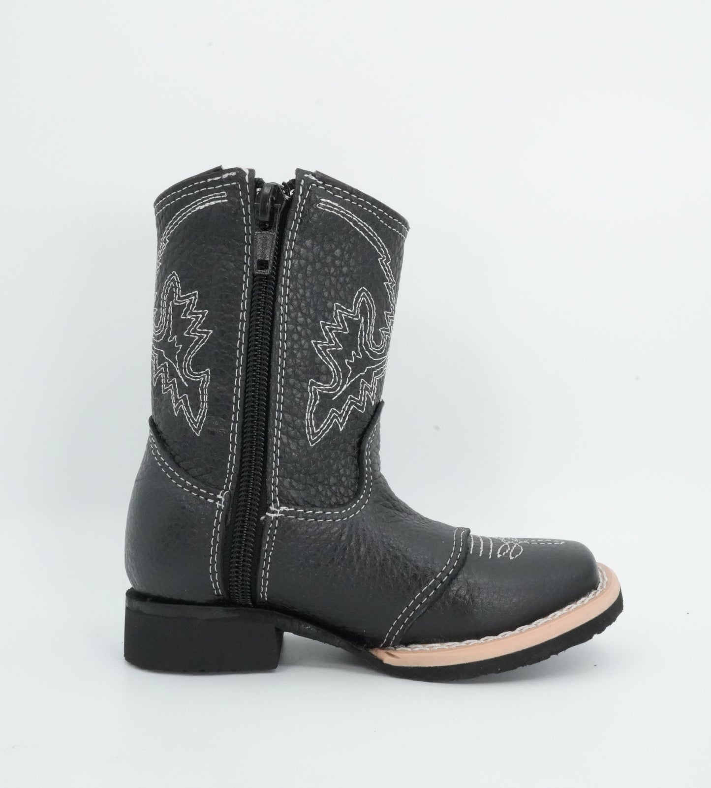La Carreta Kid's Leather Black Boot