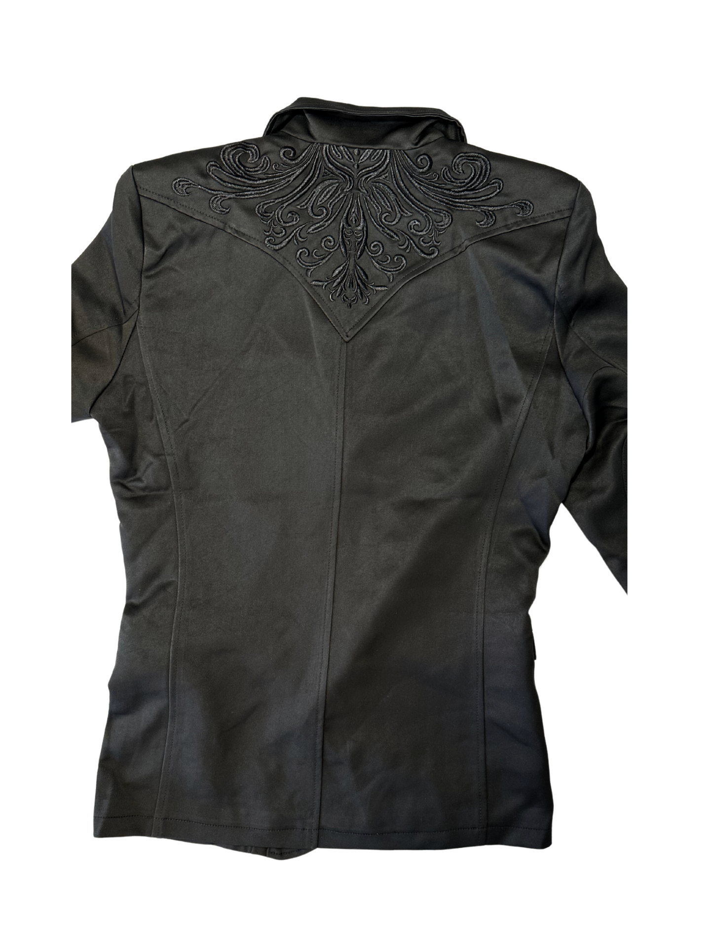Men's Black Embroided Blazer