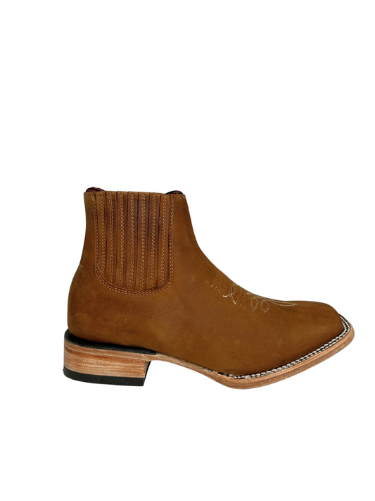 Quincy Men's Tan Nobuck Leather Short Boot