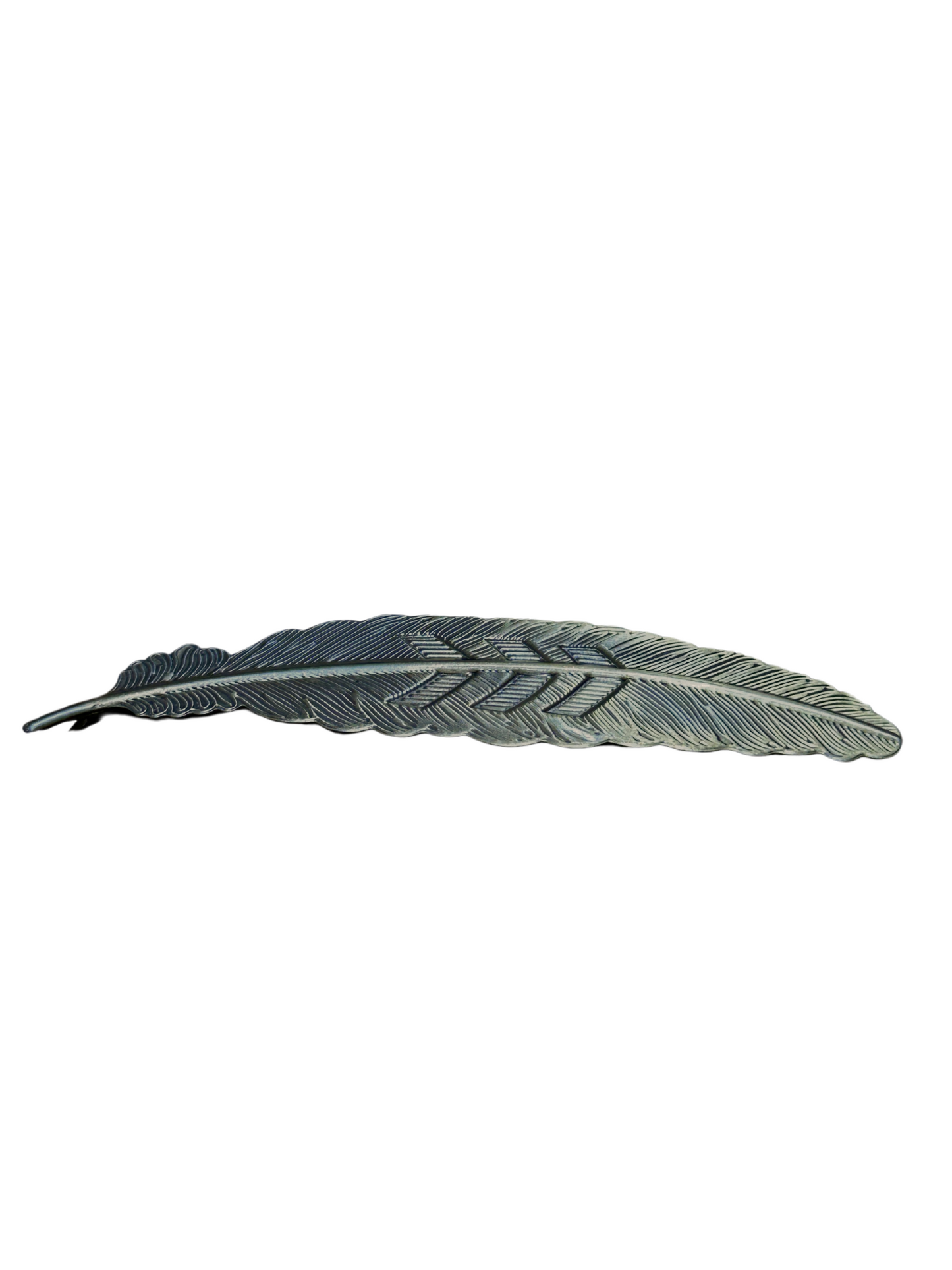 Rustic Gold Metal Feather