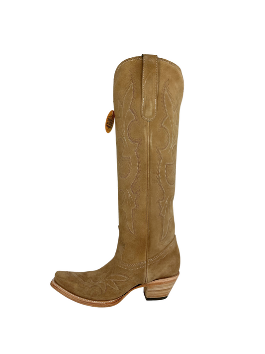 Corral Women’s Sand Suede Embroidery Tall Boot