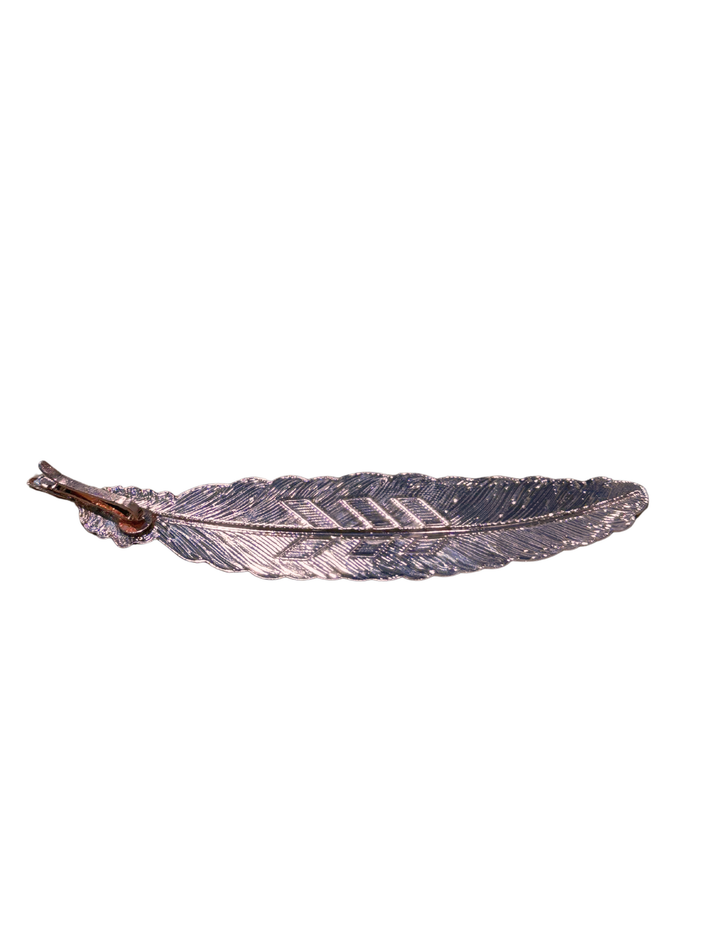 Rose Gold Metal Feather