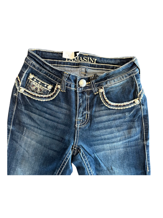 Lamasini Tulip Bling Pocket Bootcut Jean