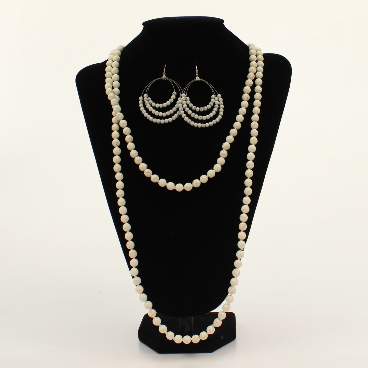 Blazin Roxx Juego de 2 piezas con cuentas blancas