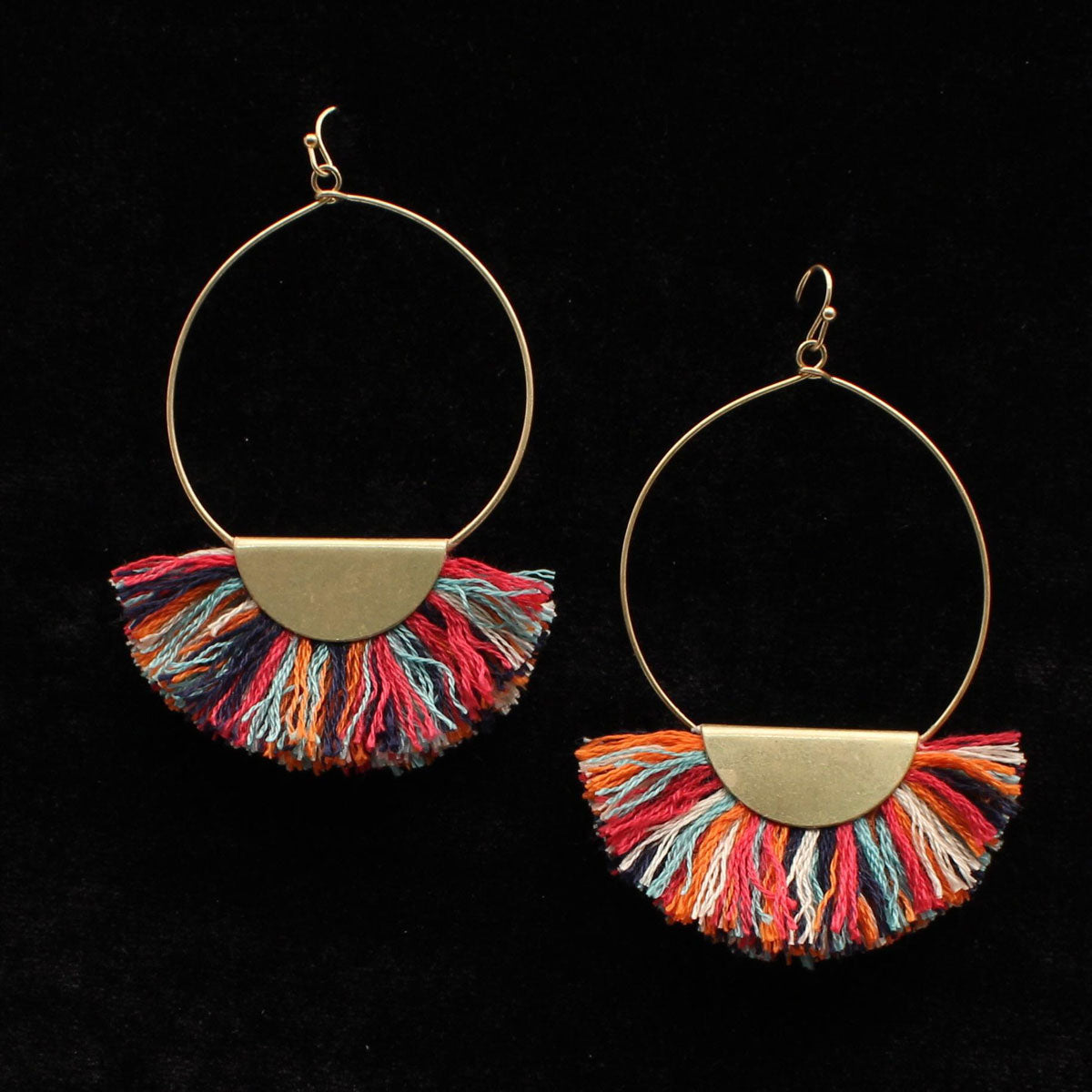 Blazin Roxx Colorful Fringe Earrings