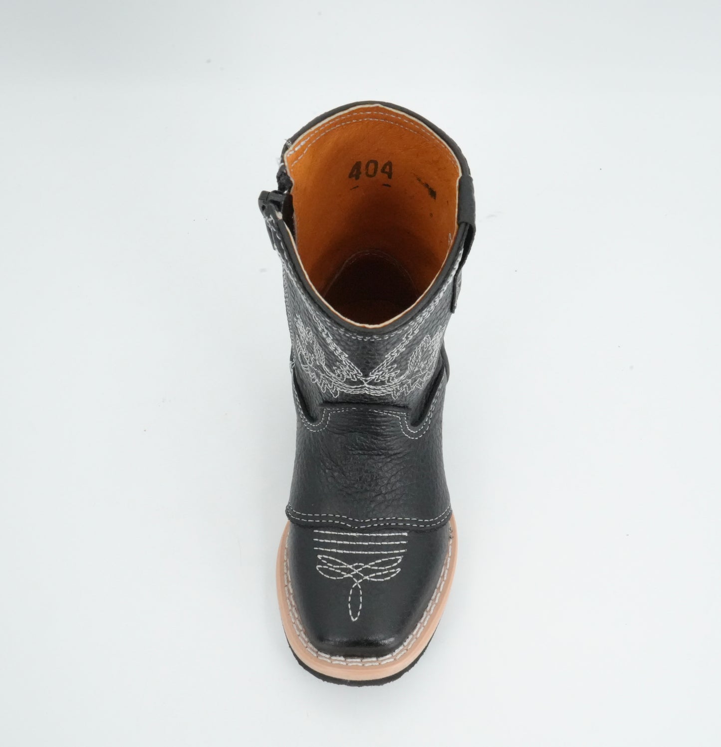 La Carreta Kid's Leather Black Boot