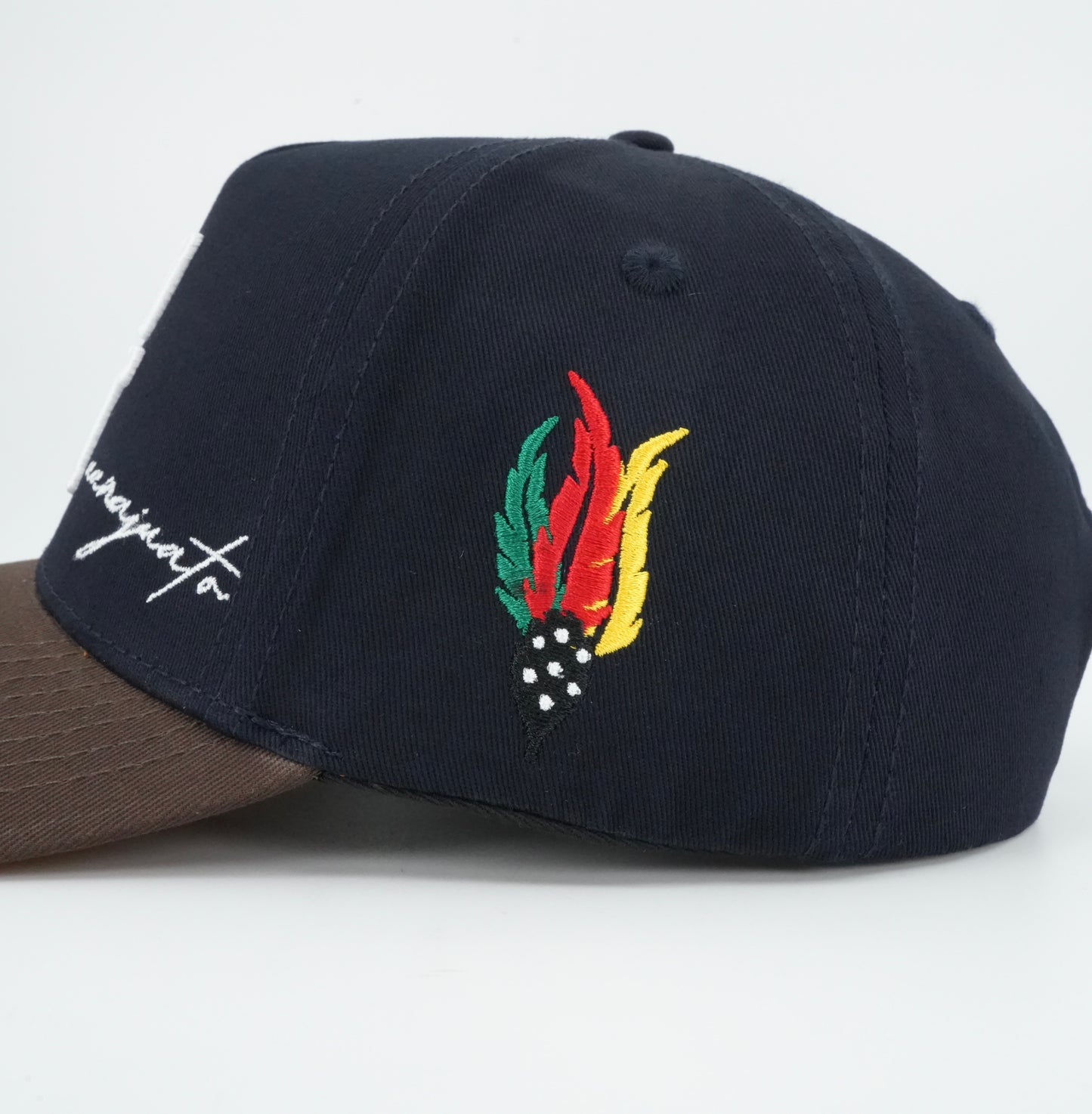 45 Letter Trucker Cap Navy-Chocolate