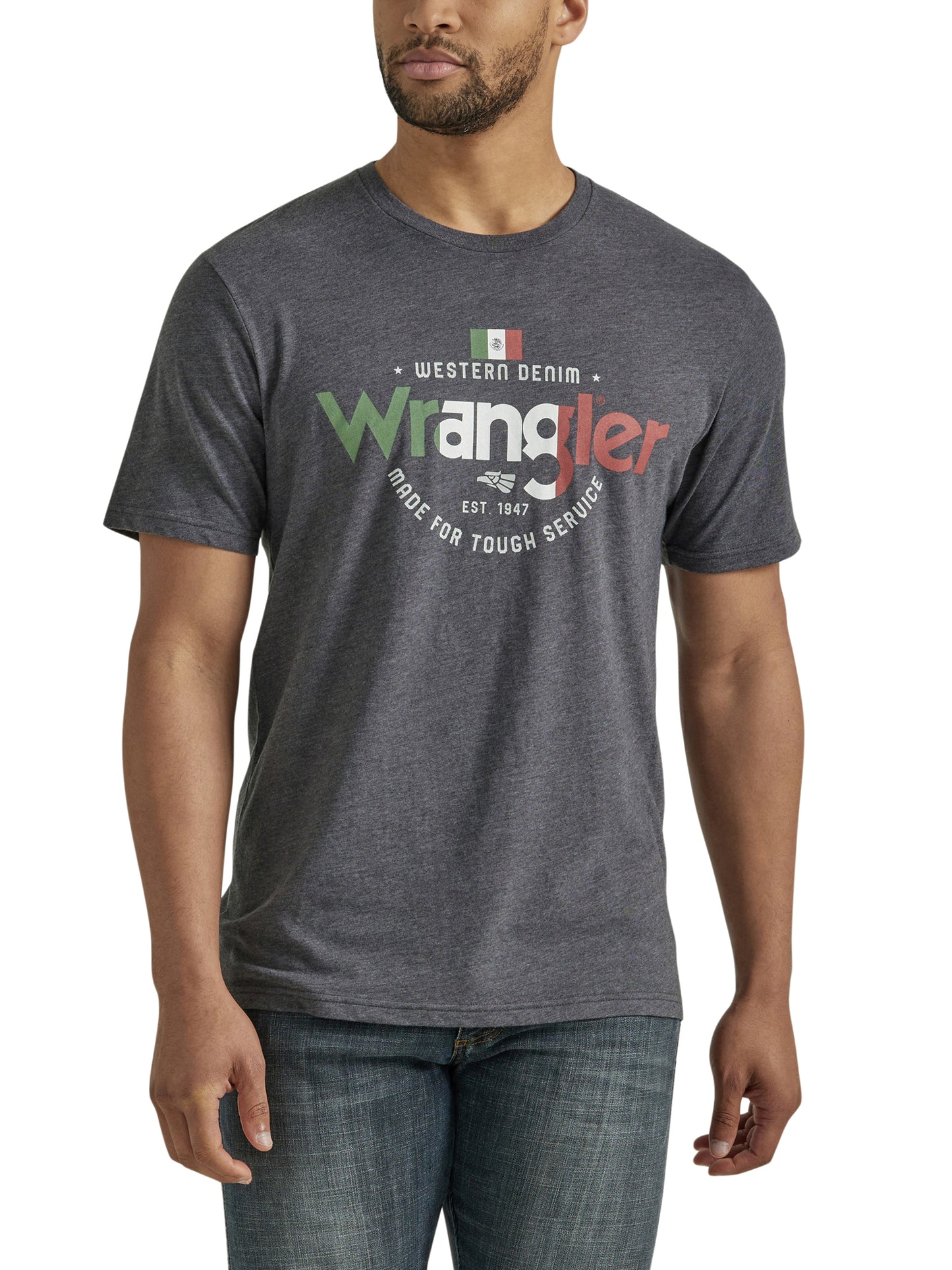 Wrangler Men's Heather Gray Mexico T-Shirt