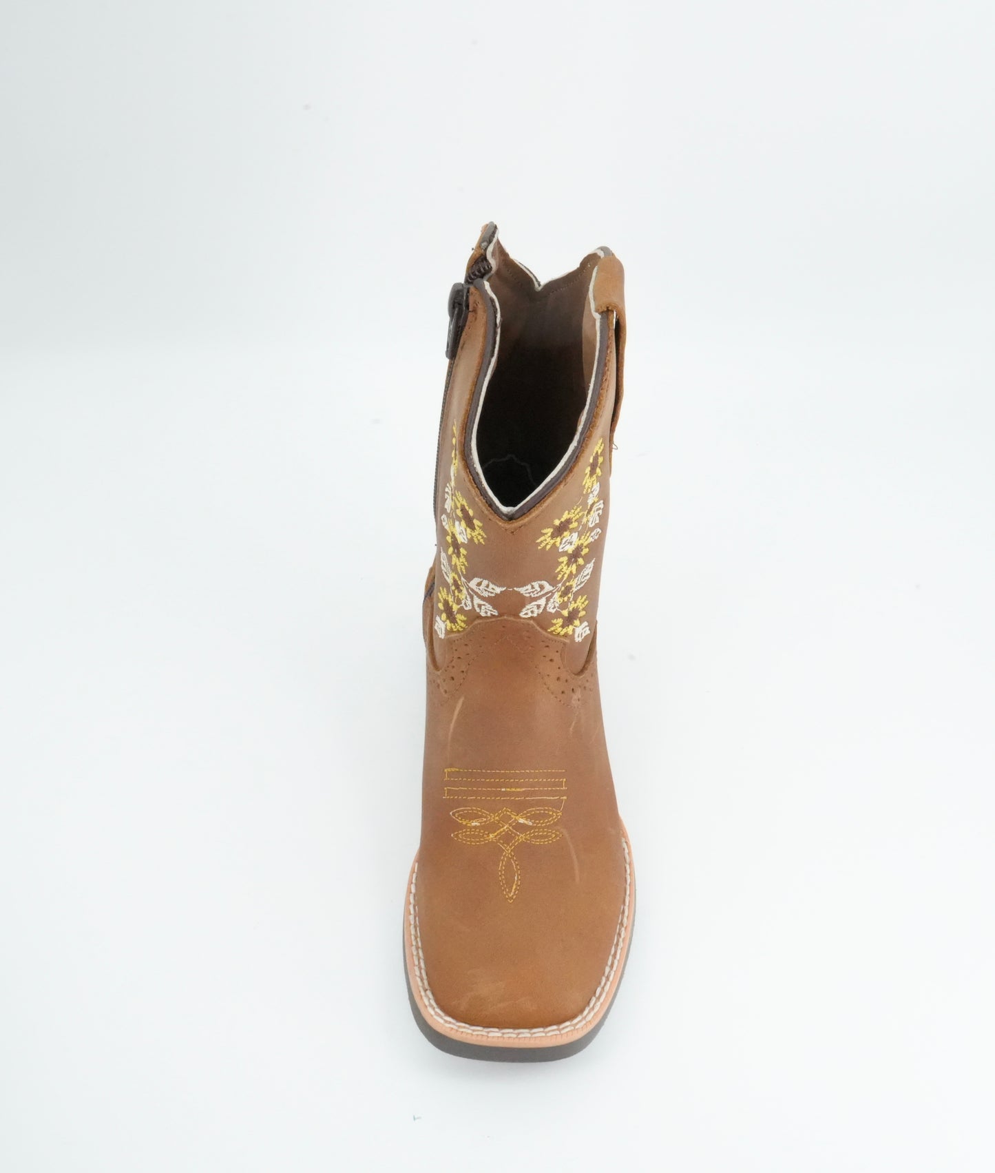 Black Stone Kid's Crazy Tan Sunflower Boot