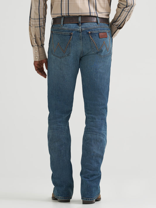 Men's Wrangler Retro Slim Fit Henry Bootcut Jean - Dark Blue