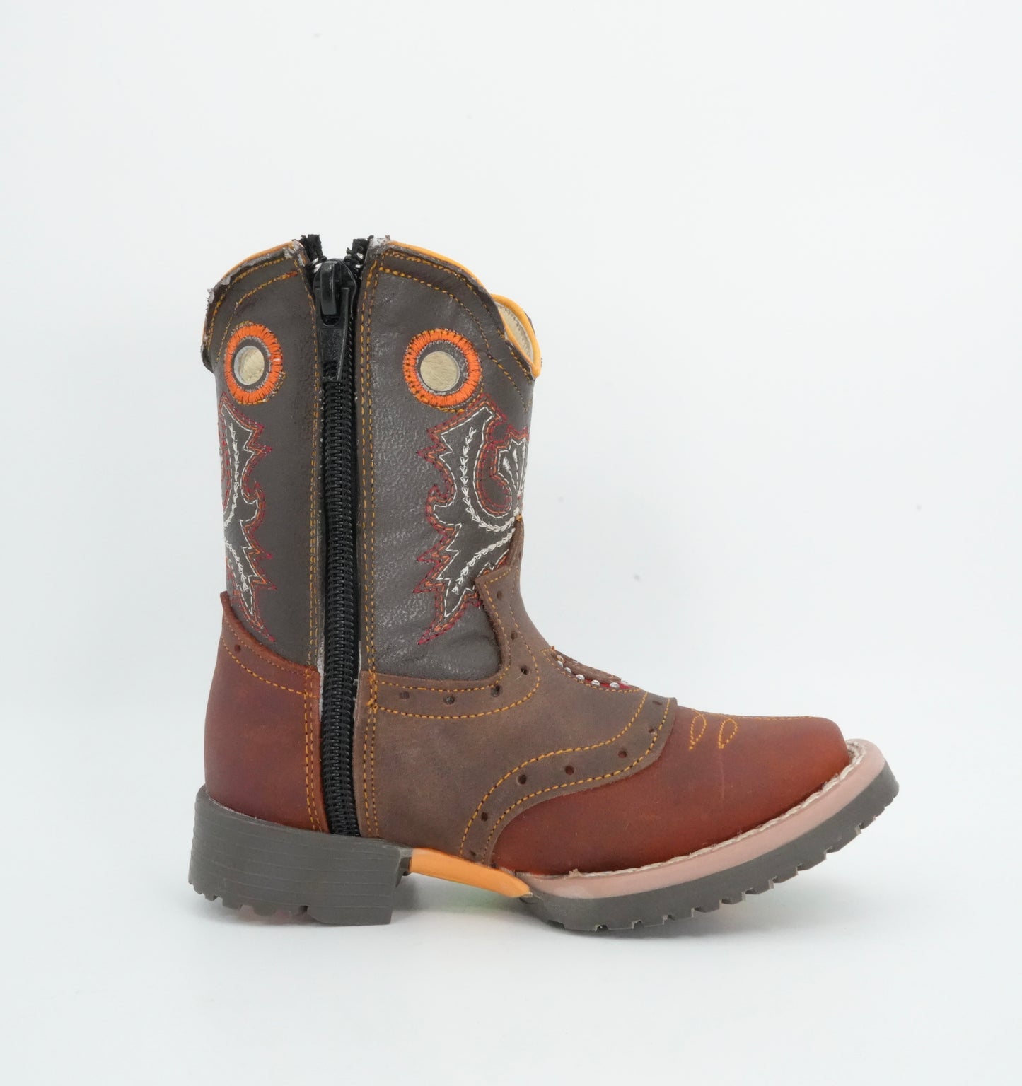 El General Boy's Crazy Horseshoe Brown/Shedron Boot