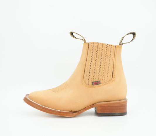 Besserro Kid's Nobuck Honey Short Boot