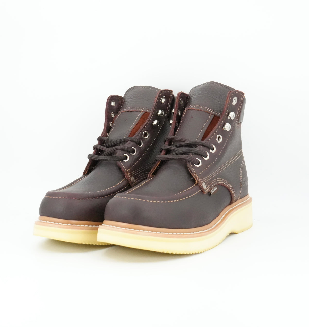 Establo Men's Moc Toe Lace Up Work Boot - Shedron
