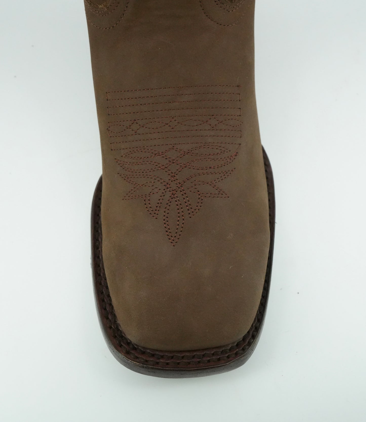 Montero Boots Women’s Camel Nobuck Wide Square Toe Boot