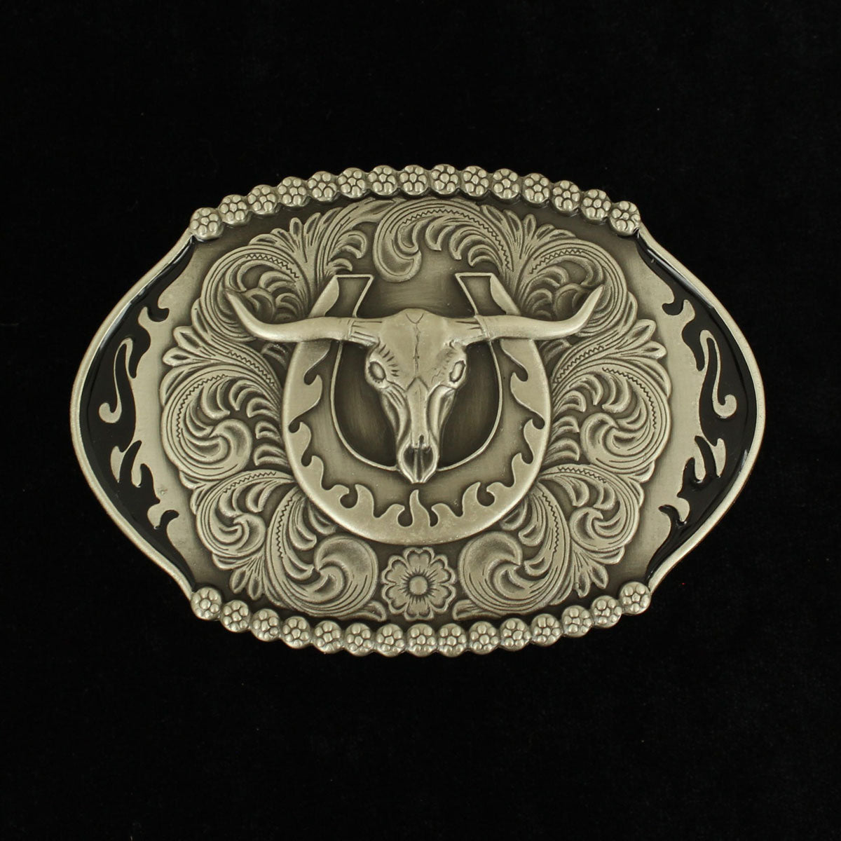 Nocona Horeshoe & Bullhead Buckle
