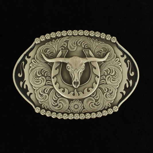 Nocona Horeshoe & Bullhead Buckle