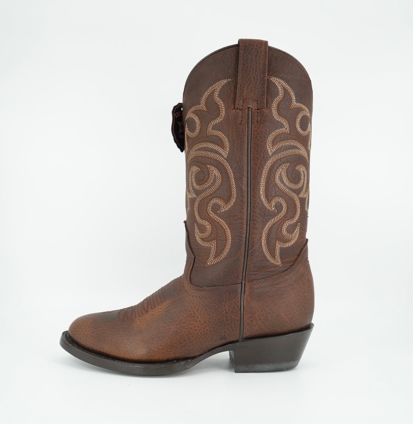 Los Altos Women's Walnut Full Grain Oval Toe Boot